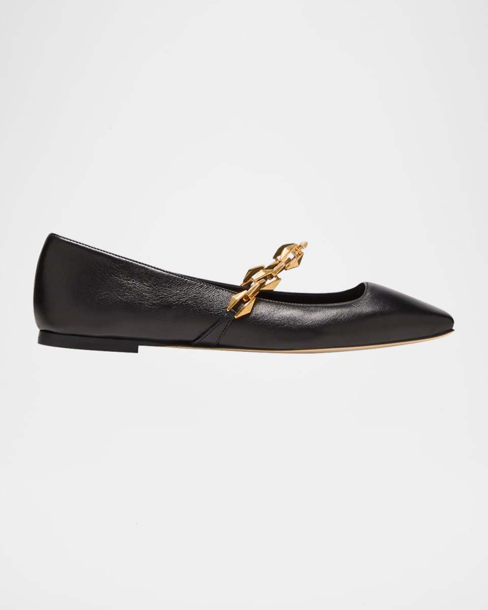 Diamond Tilda Chain Ballerina Flats